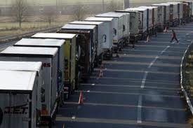 Motorway - or lorry park?