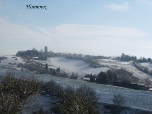 A snowy day near Hounoux: Thanks Anny, for this photo