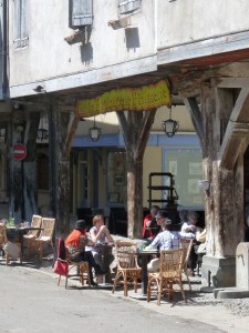 A table in the sun, a moment shared with friends... French café life in the traditional style.