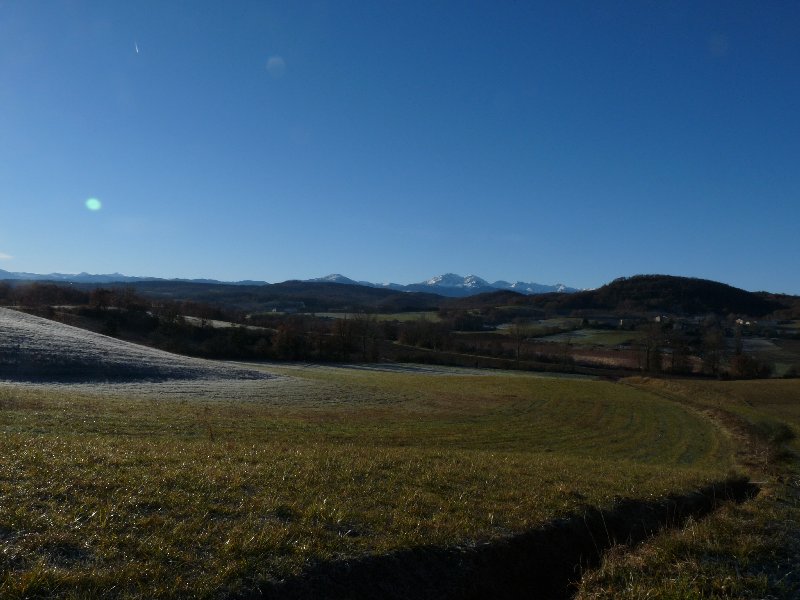 The Pyrenees: always there.  The constant backdrop round here
