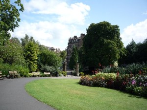 This is the Valley Gardens in Harrogate.  I must say it doesn't look too crowded