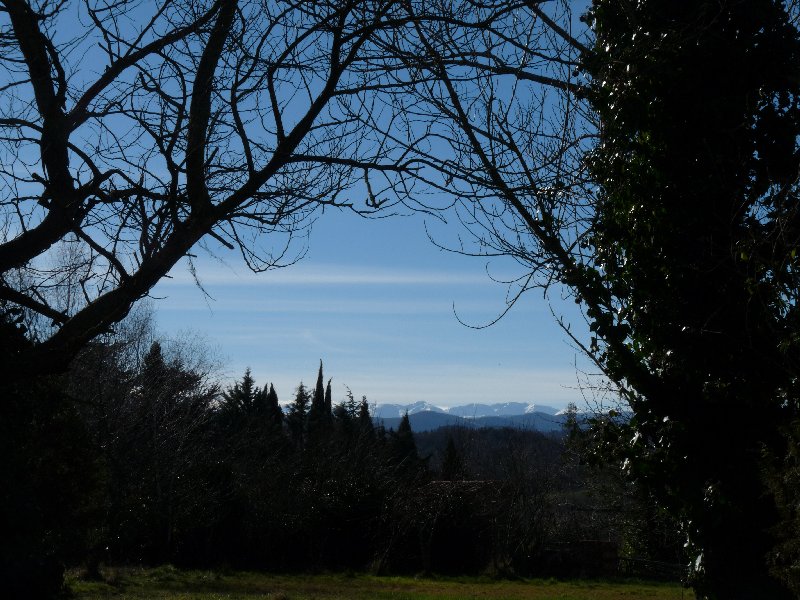 As we started climbing, the mountains came into view
