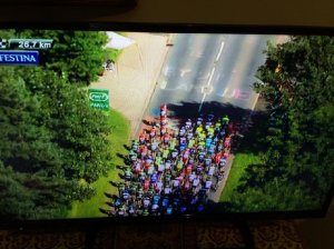 If you'd watched the TV attentively, you'd have seen our greeting.