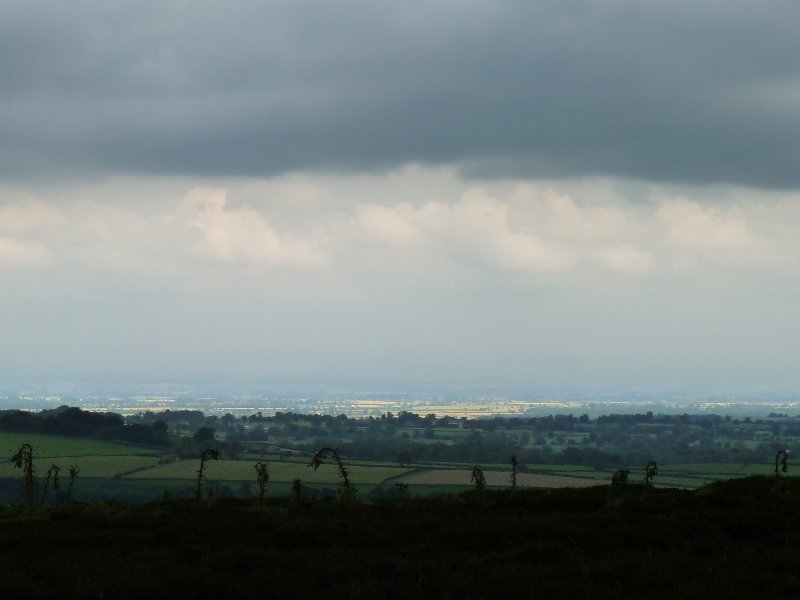 That's Ripon over there. We've just finished our walk, and it's about to rain.