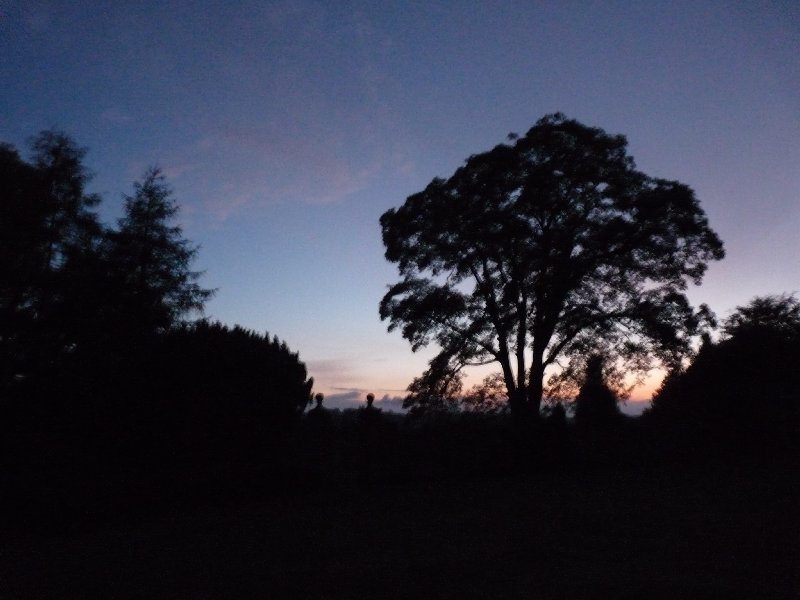 The end of a perfect evening.