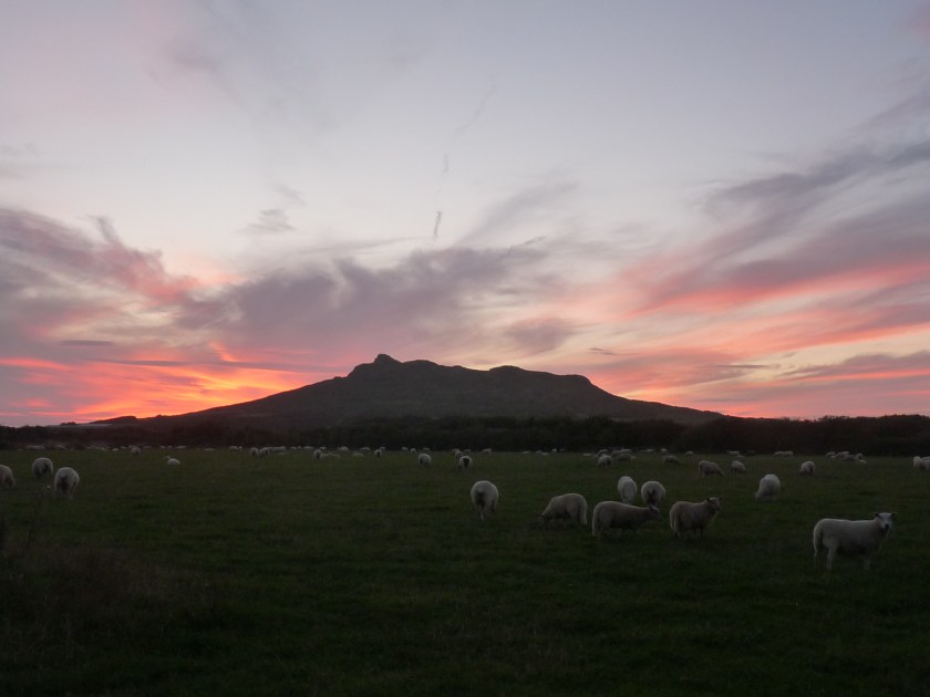 Sunset seen from our cottage near St. David's