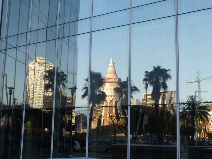 A view of Barcelona from Port Vell.