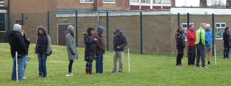 It's half time.  That's why nobody's looking at the pitch.