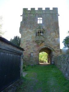 The Marmion Tower with its oriel window.