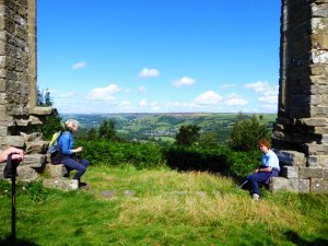 Yorke's Folly: a resting place for weary walkers to enjoy the view.