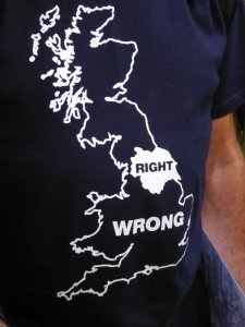 John's view of Yorkshire, as described on his T shirt, is the correct one.