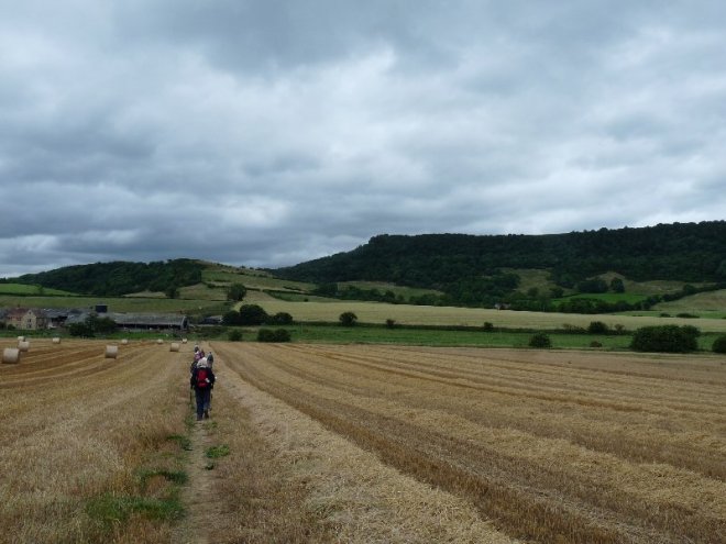 A level walk across the fields.