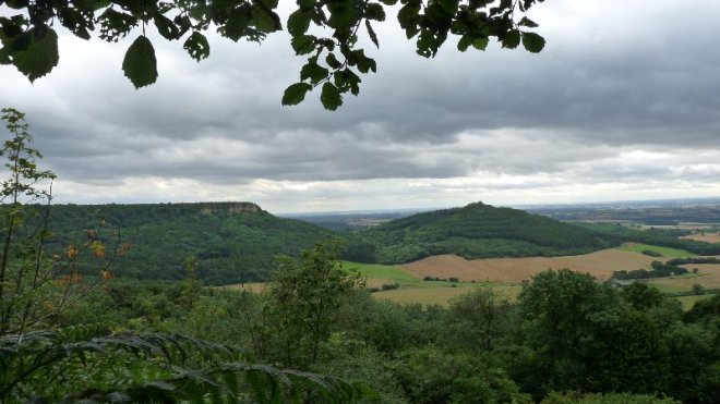 Almost at the top of Sutton Bank and journey's end.