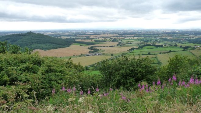 Looking down from Sutton Bank.