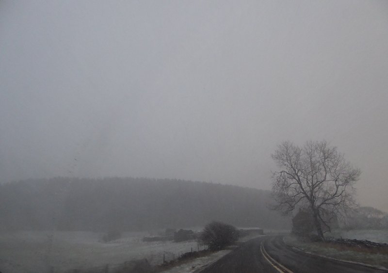 Best to be back in the car when the weather's like this.