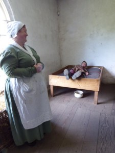 Alex says this bed's not at all bad. This was just before he was chosen to empty the chamber pots.