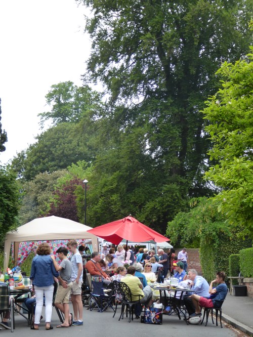 Street party in full swing.