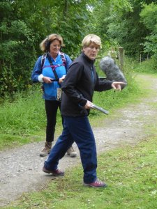 'Do we go this way?' Lucy records Clare getting directions.
