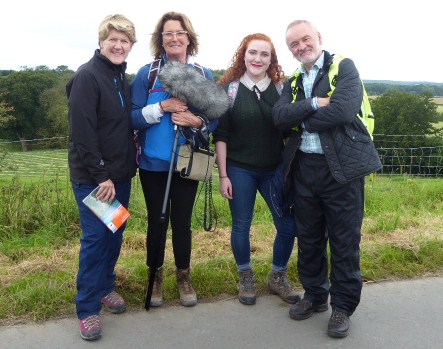 Clare, Lucy, Helen and Robert pose for a group photo. None of us asked for selfies-with-Clare