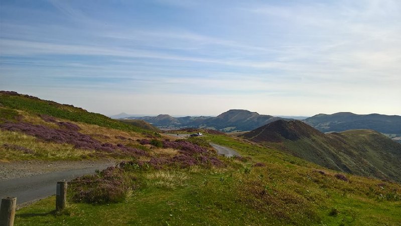Our road from Church Stretton to the start of our Shropshire walk.