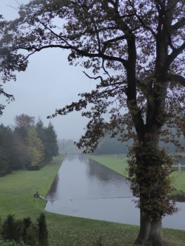 The canal at the centre of the water garden.