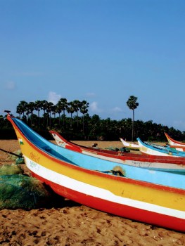 The beach at Pondicherry.