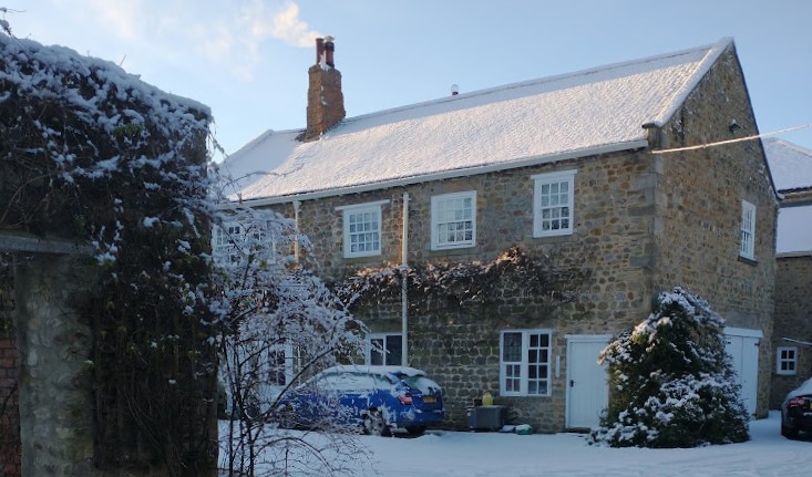 Through the squared&nbsp;window